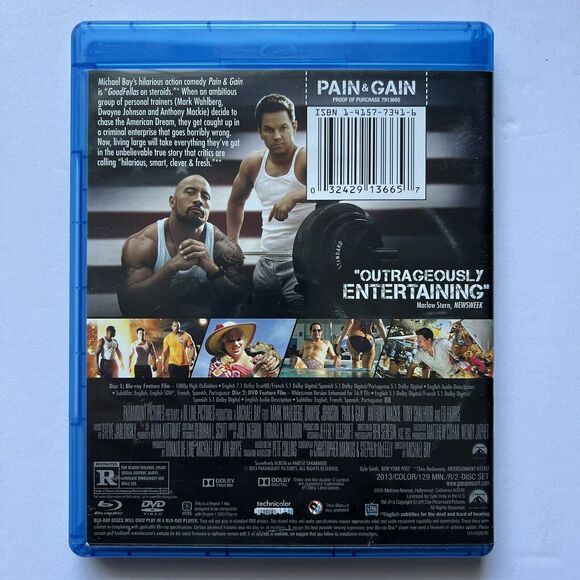 Pain and Gain Movie DVD Mark Wahlberg and Dwayne Johnson Comedy - Picture 2 of 5